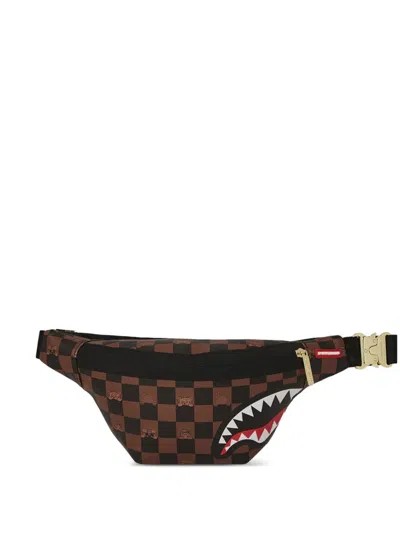 Sprayground Sharks In Paris Belt Bag In 褐色