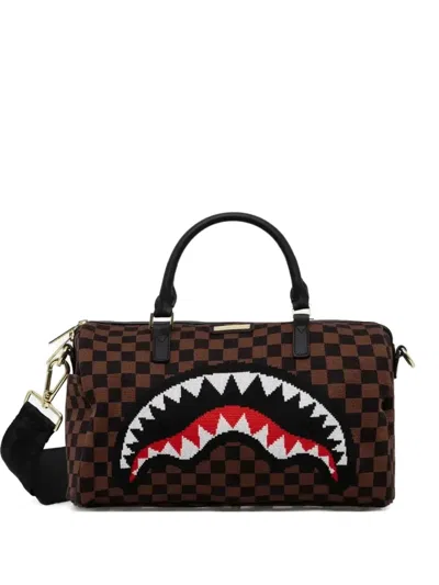 Sprayground Sharks In Paris 2.0 Checked-pattern Duffel Bag