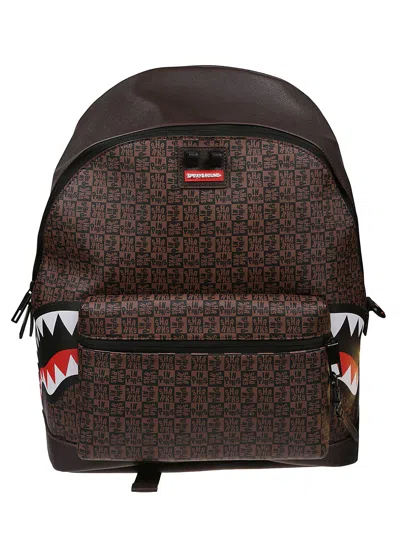 Sprayground Sharks In Paris Check Emperorer Side Backpack Backpack In .