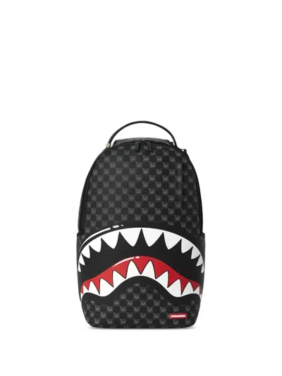 Sprayground Kids' Sharks In Paris Check-print Backpack In Black