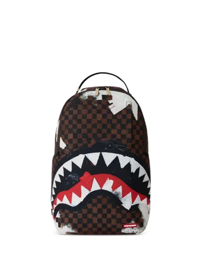 Sprayground Sharks In Paris Gallery Edition Backpack In Brown