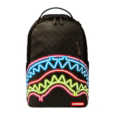 Pre-owned Sprayground Sharks In Paris Glow Dlxv Backpack 'multicolor' | Multi-color | Men's Size Onesize