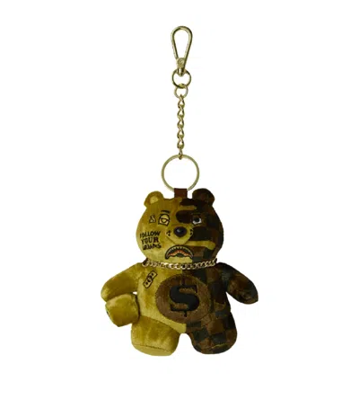 Sprayground Sharks In Paris Gold Drip Keyring