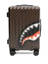 Sprayground Shark Motif Hard-shell Suitcase