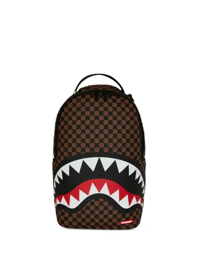 Sprayground Sharks In Paris Pyramid Backpack In Brown
