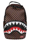 Sprayground Sharks In Paris Pyramid Pattern Pvc Backpack In Brown ...