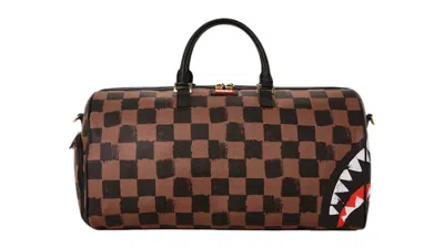Pre-owned Sprayground Sharks In Paris Vanquish Duffle In Multi