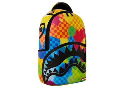 Pre-owned Sprayground Sharks In Paris Vivid Dlxsv Backpack In Multi