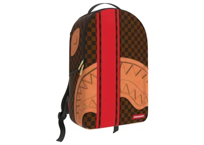 Pre-owned Sprayground Sharksport Gto Backpack In Brown/red
