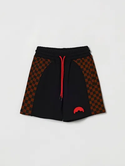 Sprayground Shorts  Kids Colour Brown In Multi