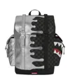 Sprayground Side Drip Flap Backpack In Silver