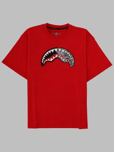 Sprayground Sketch Shark Red Over T-shirt