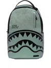 Sprayground Slickness Shark-print Backpack In Green