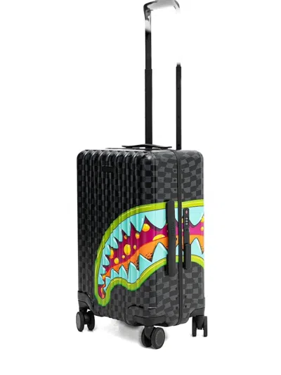 Sprayground Slime Takeover Check-pattern Holdall In Black