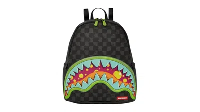 Pre-owned Sprayground Slime Takeover Savage Backpack In Multi