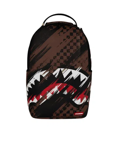 Sprayground Smeared Grunge Backpack In Black