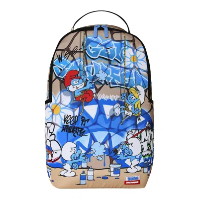 Pre-owned Sprayground Smurfs Big Mural Backpack 'multicolor' | Multi-color | Men's Size Onesize
