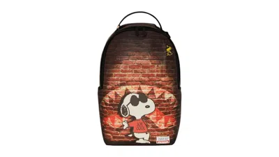 Pre-owned Sprayground Snoopy Joe Cool For School Backpack In Multi
