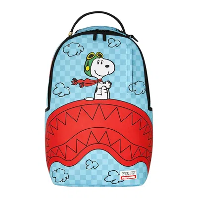 Pre-owned Sprayground Snoopy Pilot Shark Dlxsv Backpack 'multicolor' | Multi-color | Men's Size Onesize