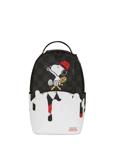 Sprayground Snoopy-print Backpack In Black