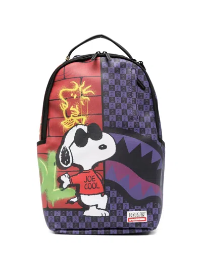 Sprayground Snoopy-print Backpack In Black