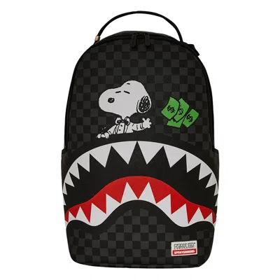 Sprayground Snoopy Shark Rich Backpack In Black