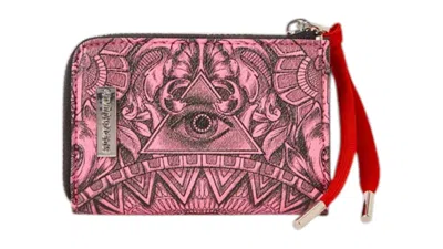 Pre-owned Sprayground Society Of Sharks Wallet In Multi
