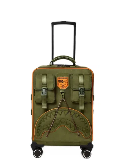Sprayground Special Ops Shark Squad Carry-on Luggage In Green