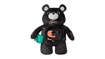 Pre-owned Sprayground Speed Shark Side Swipe Moneybear Teddy Bear Backpack In Multi