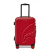 Sprayground Split Cheetah Carry-on Suitcase In Red