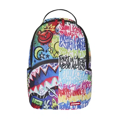 Pre-owned Sprayground Split Scribbles Backpack 'multicolor' | Multi-color | Men's Size Onesize