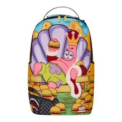 Pre-owned Sprayground Spongebob Krabby King Patrick Backpack 'krabby King Patrick Graphics' | Multi-color | Me In Multicolor