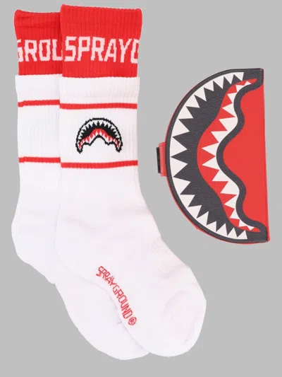 Sprayground Spray Print Socks In Multicolor