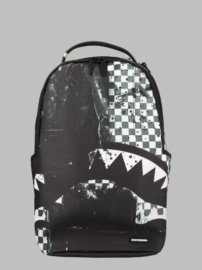 Sprayground Spray-painted Checker Mini Backpack For Kids In Multicolour
