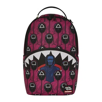 Pre-owned Sprayground Squid Game Collab Front Man & Pink Guard Sharks Backpack 'multicolor' | Multi-color | Me