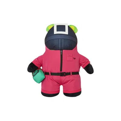 Pre-owned Sprayground Squid Game Collab Pink Soldiers Bear Backpack 'multicolor' | Multi-color | Men's Size On