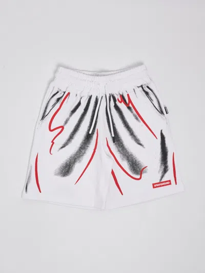 Sprayground Kids' Sweatshorts Shorts In Bianco