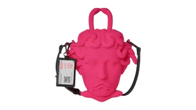 Pre-owned Sprayground The Met Canova Medusa Handbag In Pink