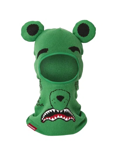Sprayground The Real Money Bear Ski Mask Hat In Transparent
