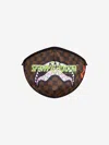 Sprayground Thunder Logo Sharks In Brown