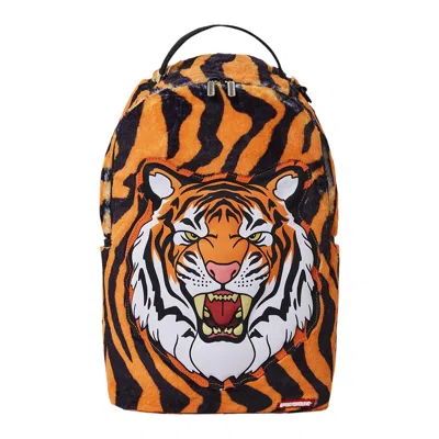 Pre-owned Sprayground Tiger Cozy Velour Fur Backpack 'multicolor' | Multi-color | Men's Size Onesize