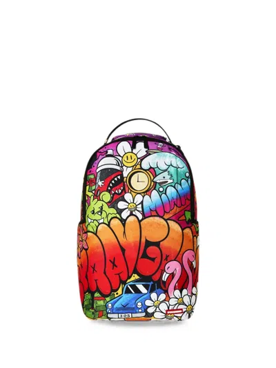 Sprayground Kids' Time Wave Backpack In Red