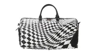 Pre-owned Sprayground Trippy Check Duffle In Multi
