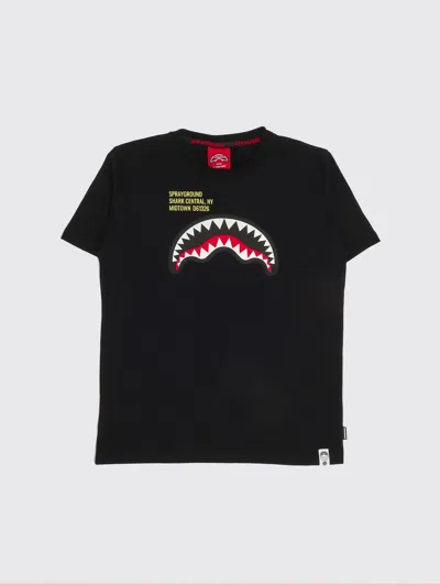 Sprayground T-shirt Kids In Black