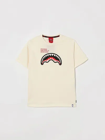 Sprayground T-shirt  Kids Colour Ivory In Brown