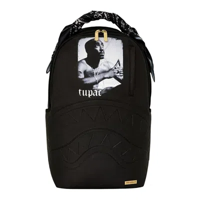 Pre-owned Sprayground Tupac Poetry Bandana Handle Backpack 'black' | Men's Size Onesize