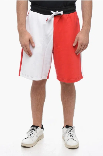 Sprayground Two-toned Shorts With Embroidered Logo