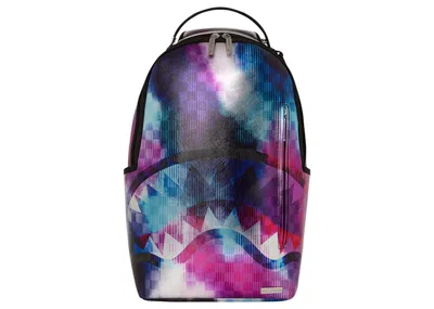 Pre-owned Sprayground Tye Check Sharkclub Electronica Backpack