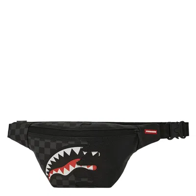 Sprayground Unfinished Shark Beltbag In Black