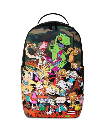 Sprayground Kids' Unisex '90s Nick Camo With Graffiti Backpack In Multi